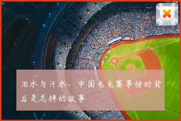 泪水与汗水，中国电竞赛事榜的背后是怎样的故事